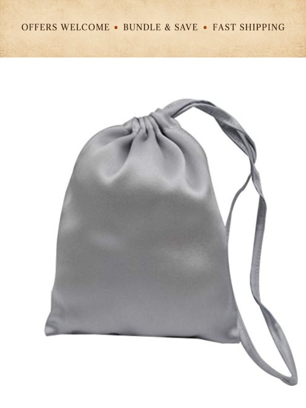 MAXFEEL 100% Silk Drawstring Pouch Jewelry Makeup Travel Gift Bag